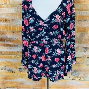 American Eagle Floral Romper